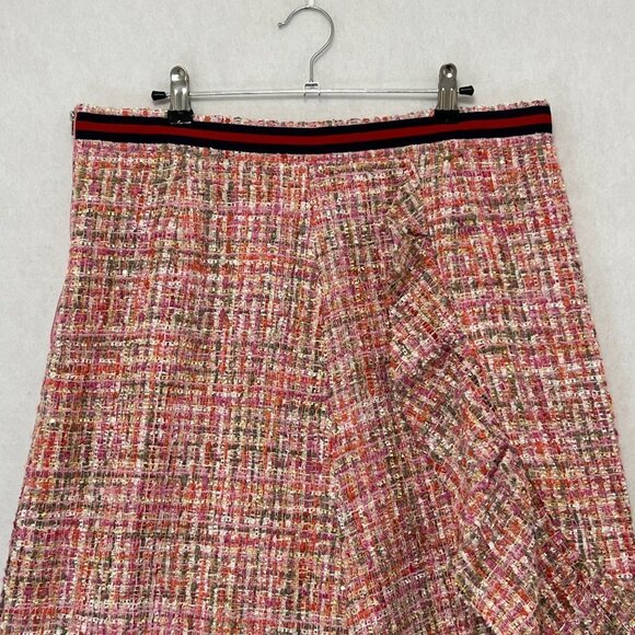 Gracia Tweed Sequin Ruffle Skirt Women's XL NWT - Picture 9 of 11